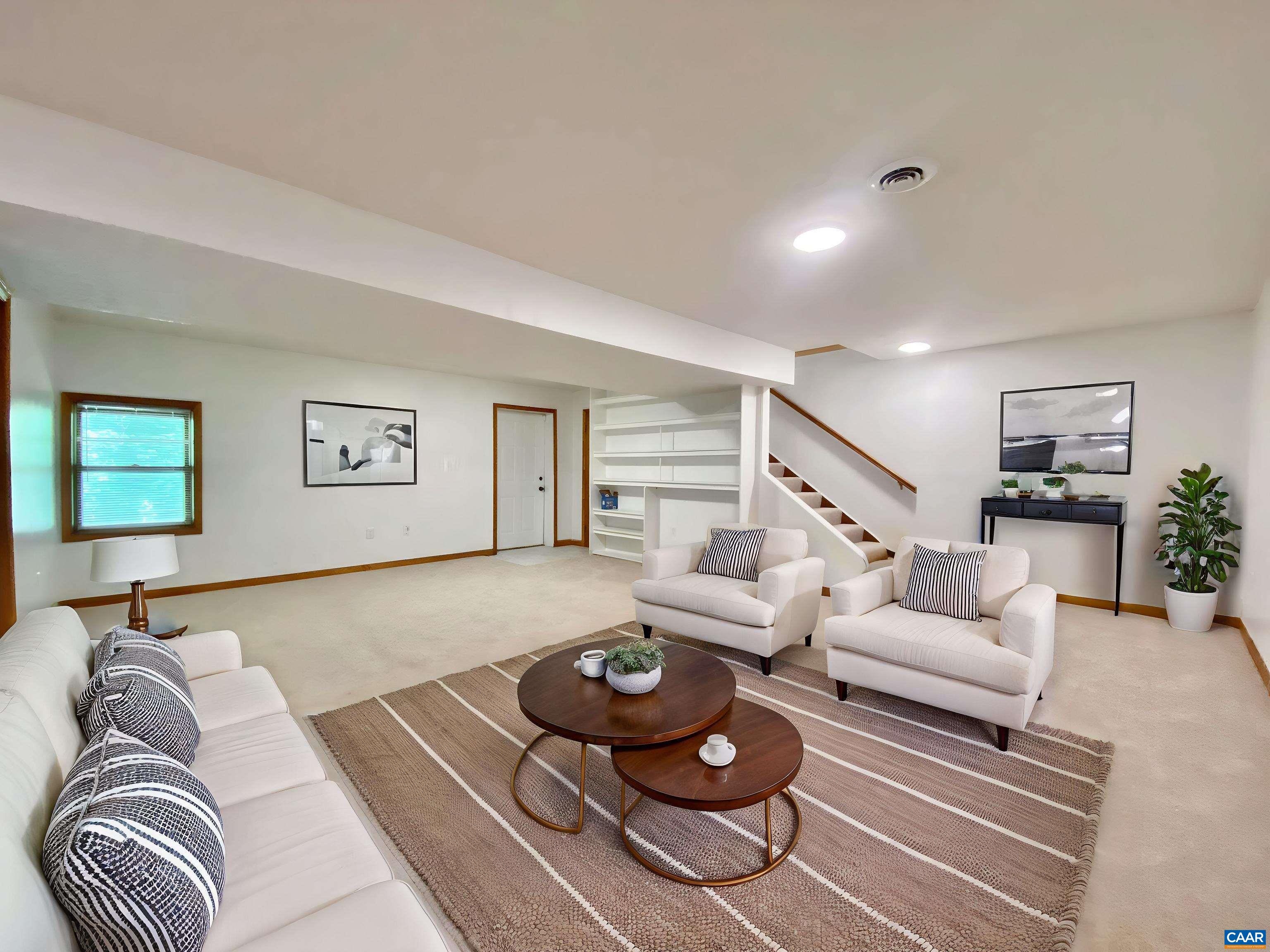 247 Goldenrod Road Ruckersville, VA 22968 - Photo 17 of 35 Virtual staged - very flexible space! Add a 4th bedroom, create a family/rec room.