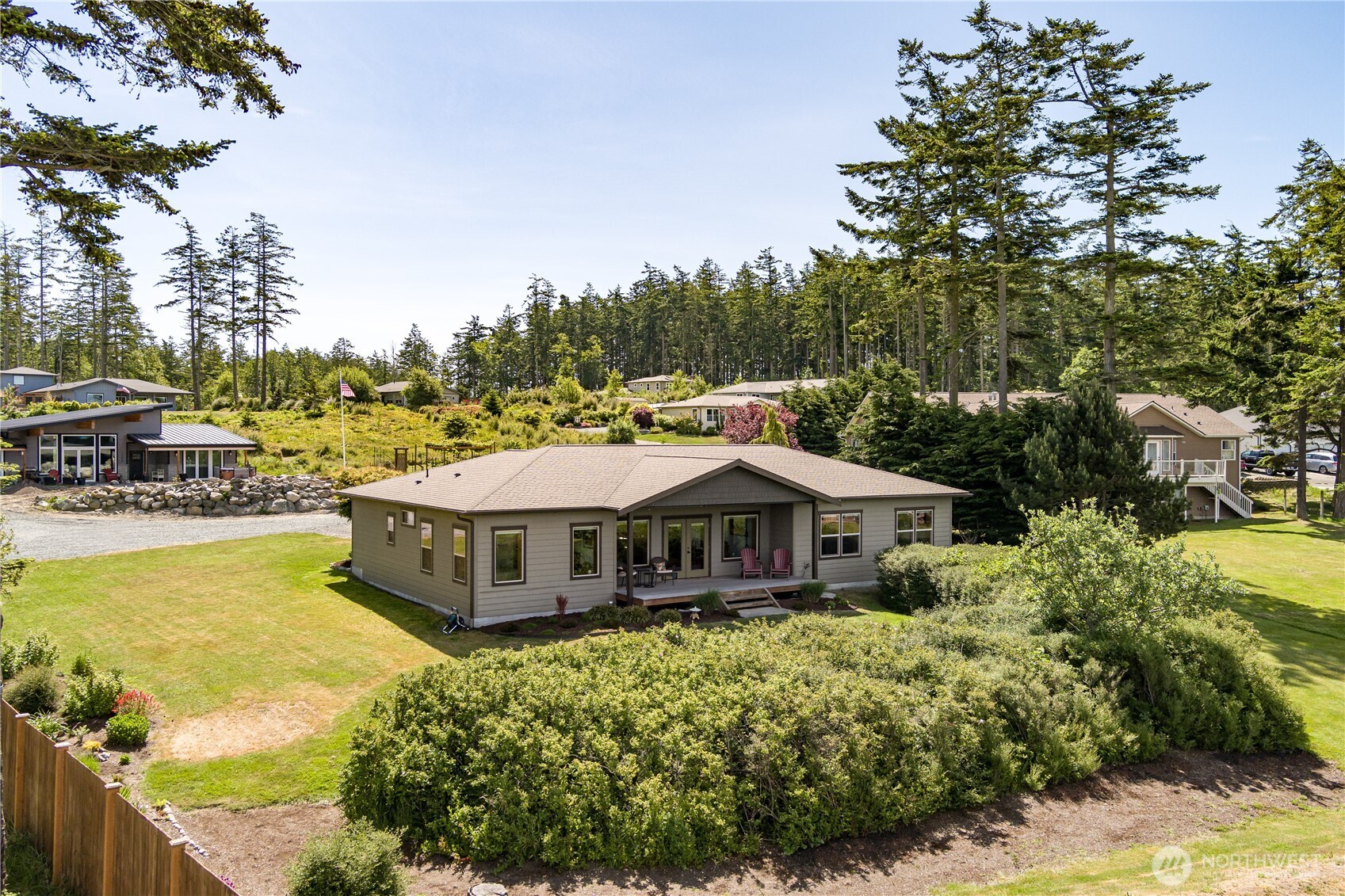1335 Crestline Terrace Oak Harbor, WA 98277 - Photo 34 of 39 a view of a house with outdoor space and sitting area