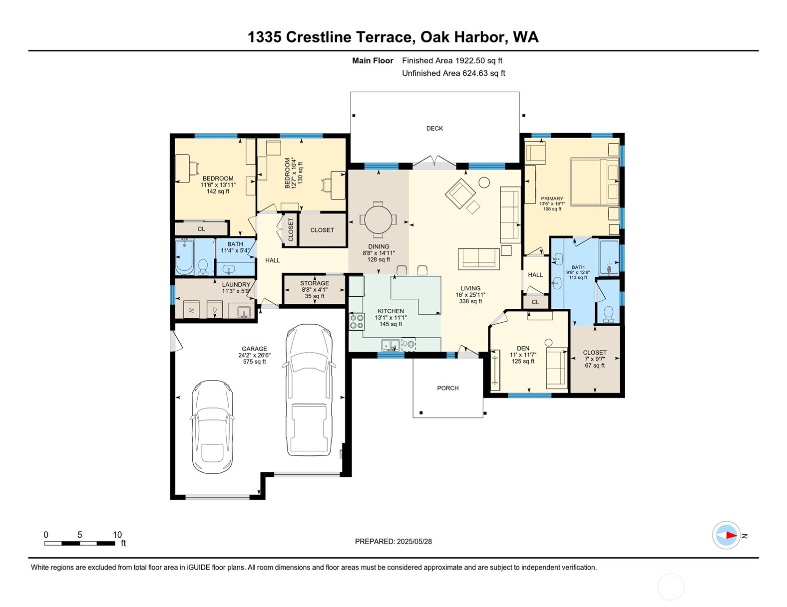 1335 Crestline Terrace Oak Harbor, WA 98277 - Photo 39 of 39 a picture of a floor plan