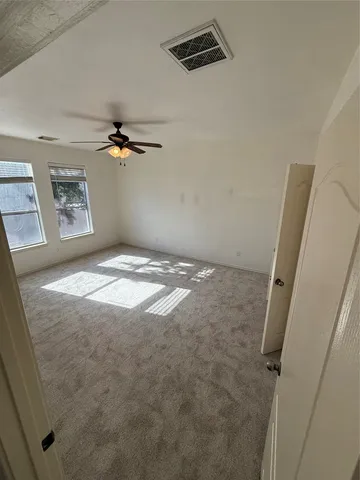 a view of a livingroom with a window