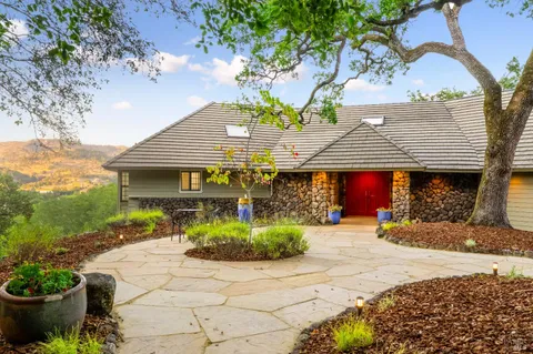 a front view of a house