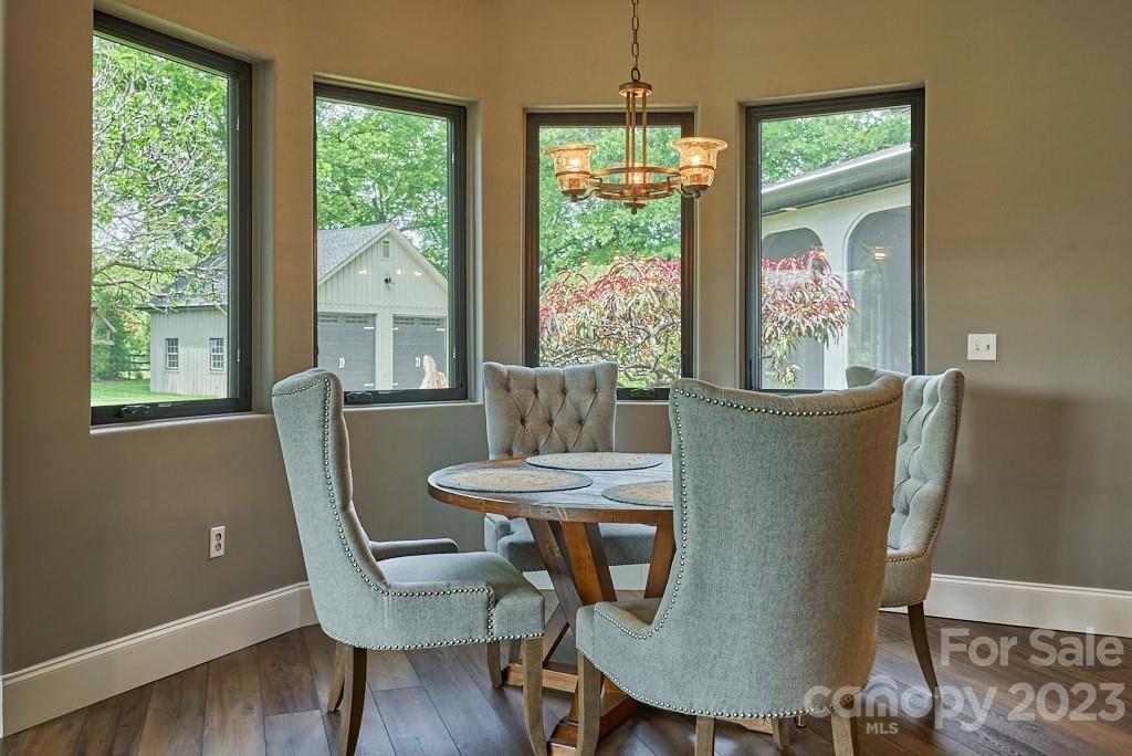 290 Stable Gate Drive Campobello, SC 29322 - Photo 23 of 39 a view of a dining room with furniture window and outside view