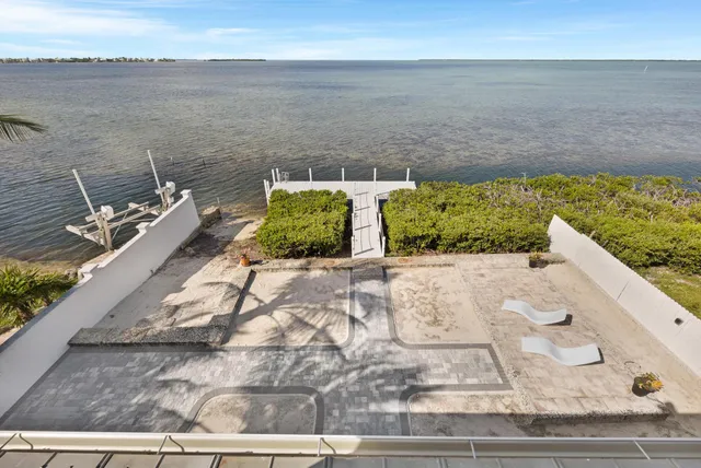 a view of lake from balcony