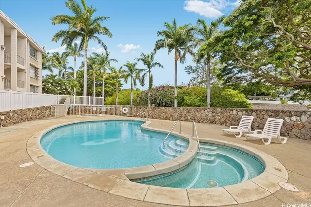 a view of outdoor space yard swimming pool and patio