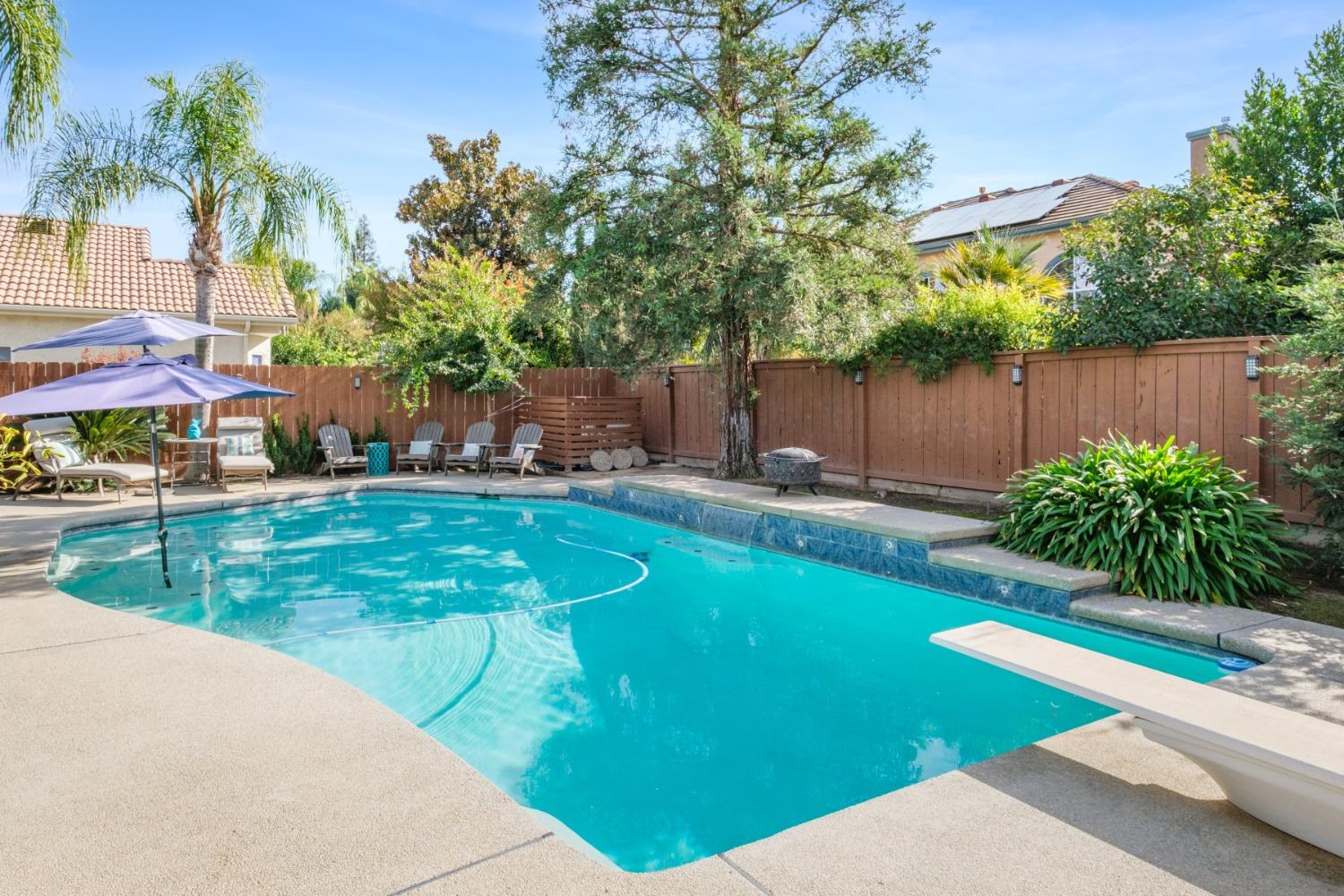 452 Omaha Avenue Clovis, CA 93619 - Photo 25 of 33 a view of a backyard with plants and a patio