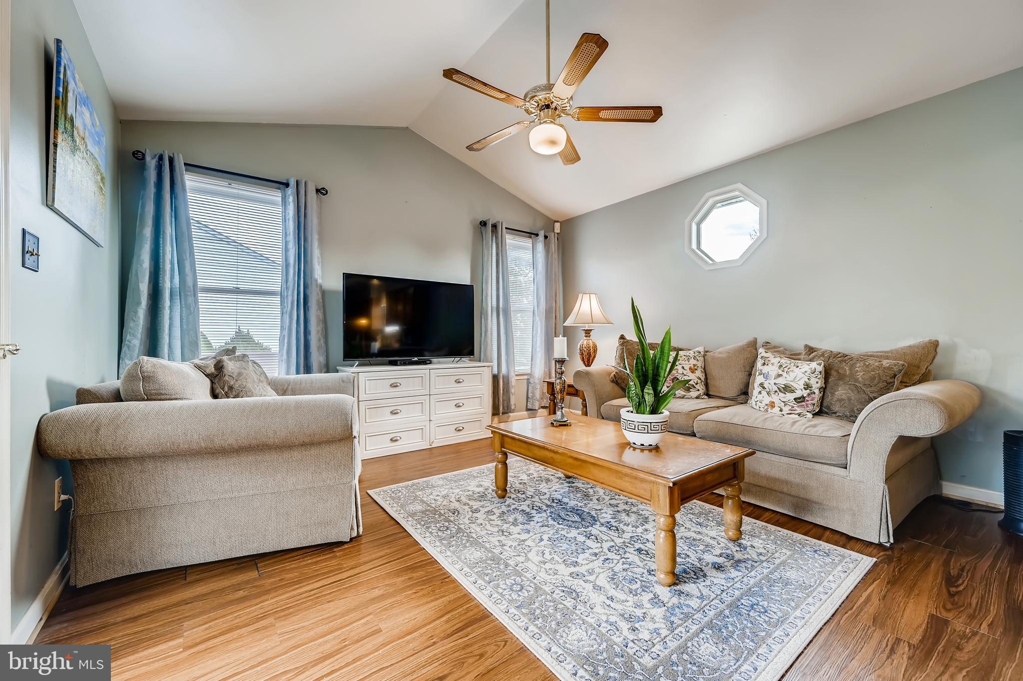 1619 Cape May Road Baltimore, MD 21221 - Photo 22 of 39 Family Room w/ Vaulted Ceilings & Ceiling Fan