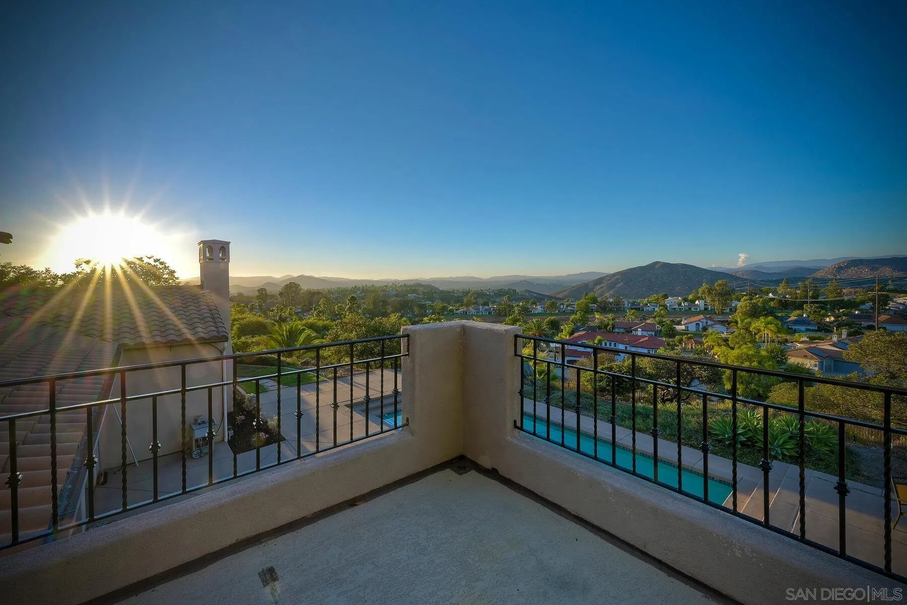 13660 Overland Pass Road Poway, CA 92064 - Photo 39 of 61 a view of a balcony with city view