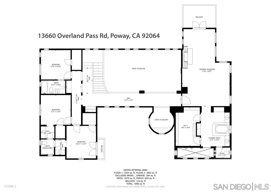 13660 Overland Pass Road Poway, CA 92064 - Photo 61 of 61 a picture of a bathroom with a shower