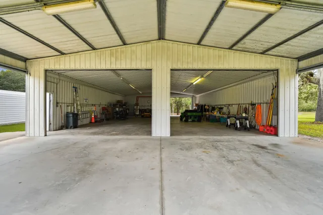 a house with trees in the background