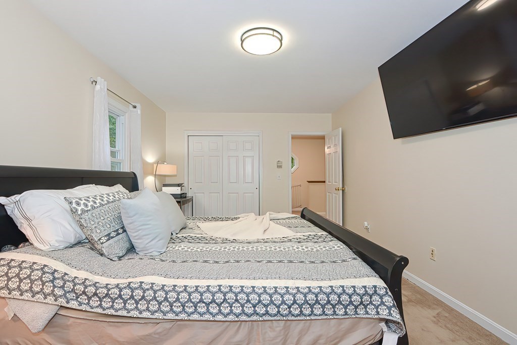 7 Proctor Road Pepperell, MA 01463 - Photo 18 of 40 a bedroom with a bed and flat screen tv