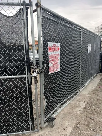 a backyard of a building