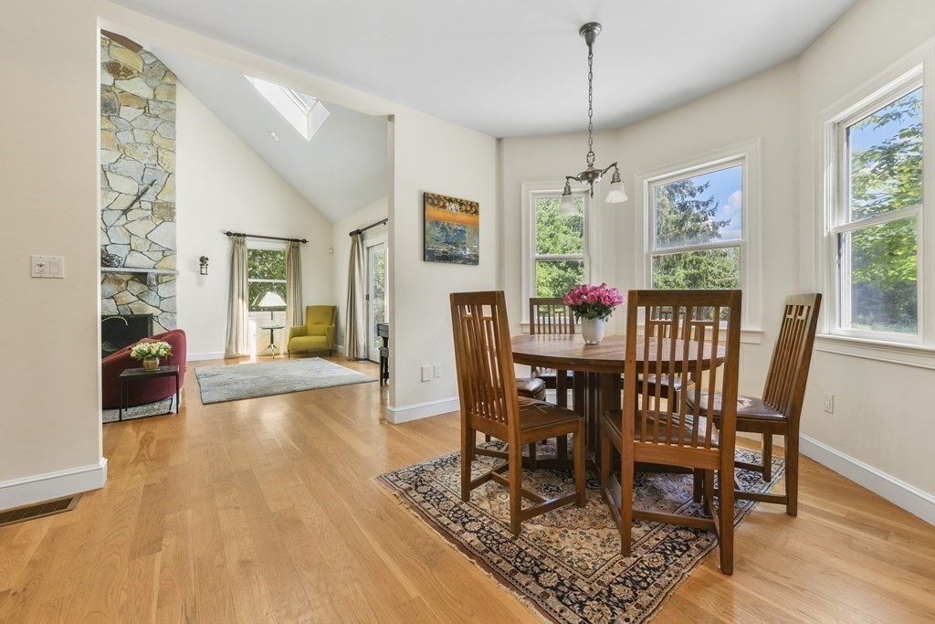 39 Brooks Road Lincoln, MA 01773 - Photo 11 of 40 a view of a dining room with furniture window and wooden floor