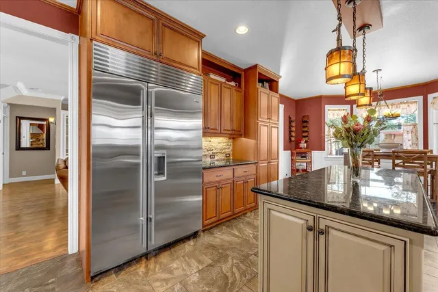 a view of a hallway with elevator