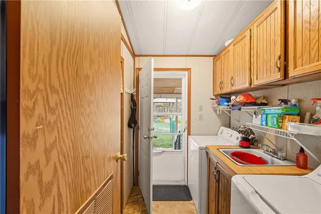 a room with storage and utility