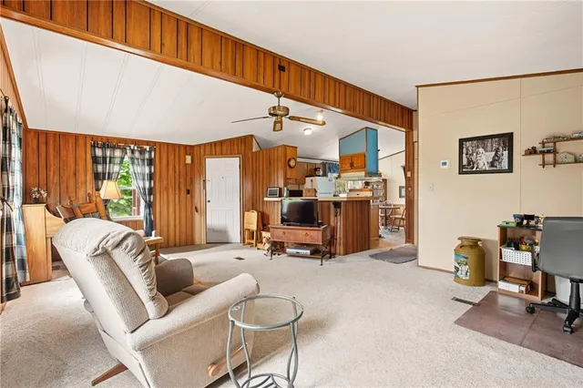 a room with furniture