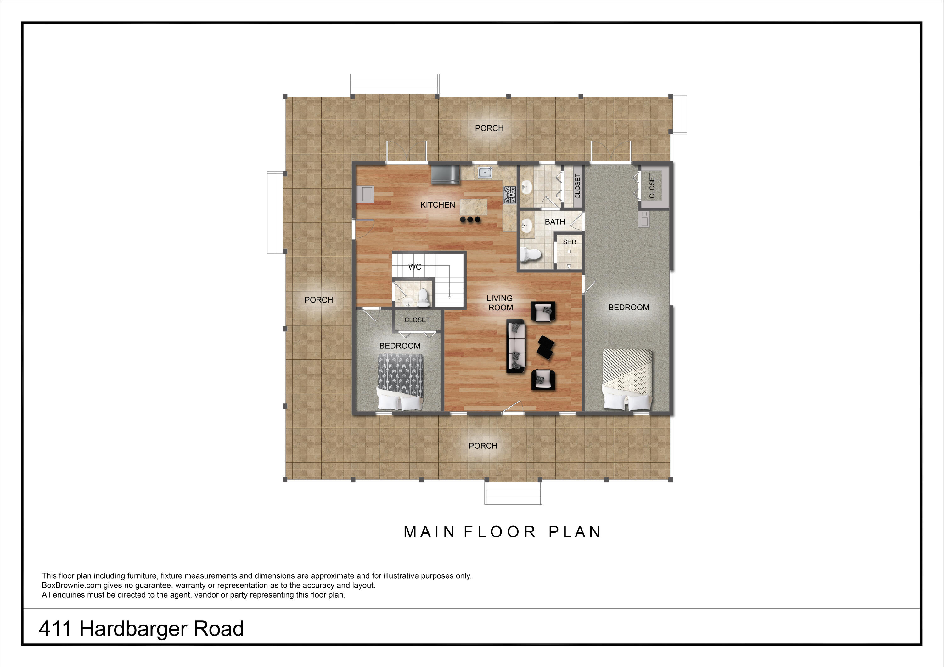 411 Hardbarger Road Buchanan, VA 24066 - Photo 81 of 82 Main Level Floor Plan