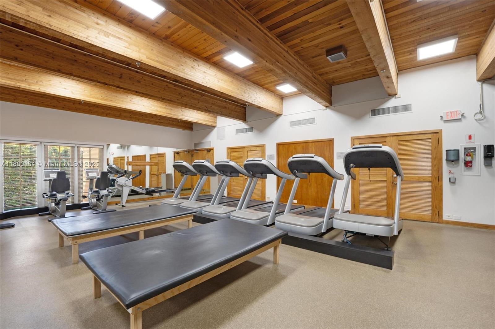 4000 Towerside Terrace, Unit 1403 Miami, FL 33138 - Photo 29 of 59 a room with gym equipment
