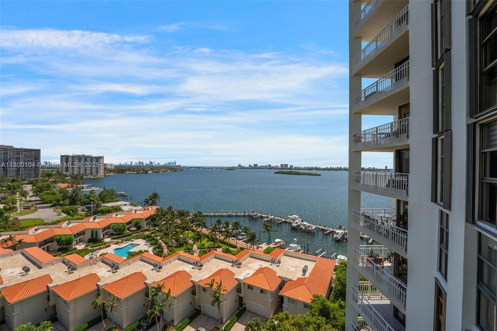 4000 Towerside Terrace, Unit 1403 Miami, FL 33138 - Photo 3 of 59 a view of lake from balcony