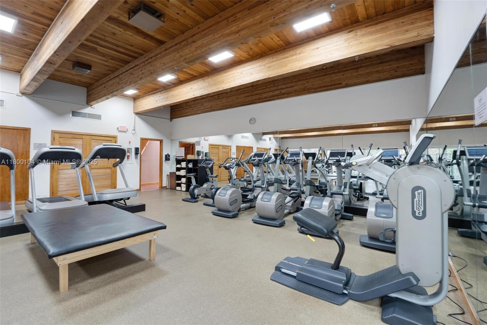 4000 Towerside Terrace, Unit 1403 Miami, FL 33138 - Photo 35 of 59 a view of a room with gym equipment