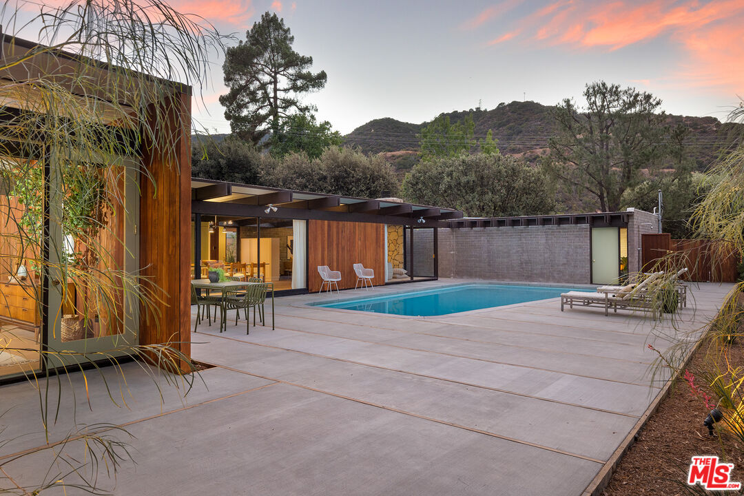 272 Mesa Lila Road Glendale, CA 91208 - Photo 45 of 46 a view of backyard with seating area and barbeque oven