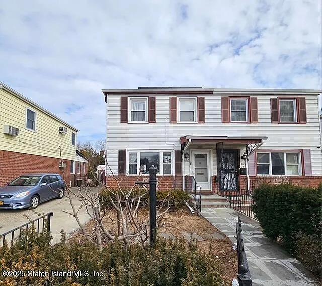 a view of a house with patio