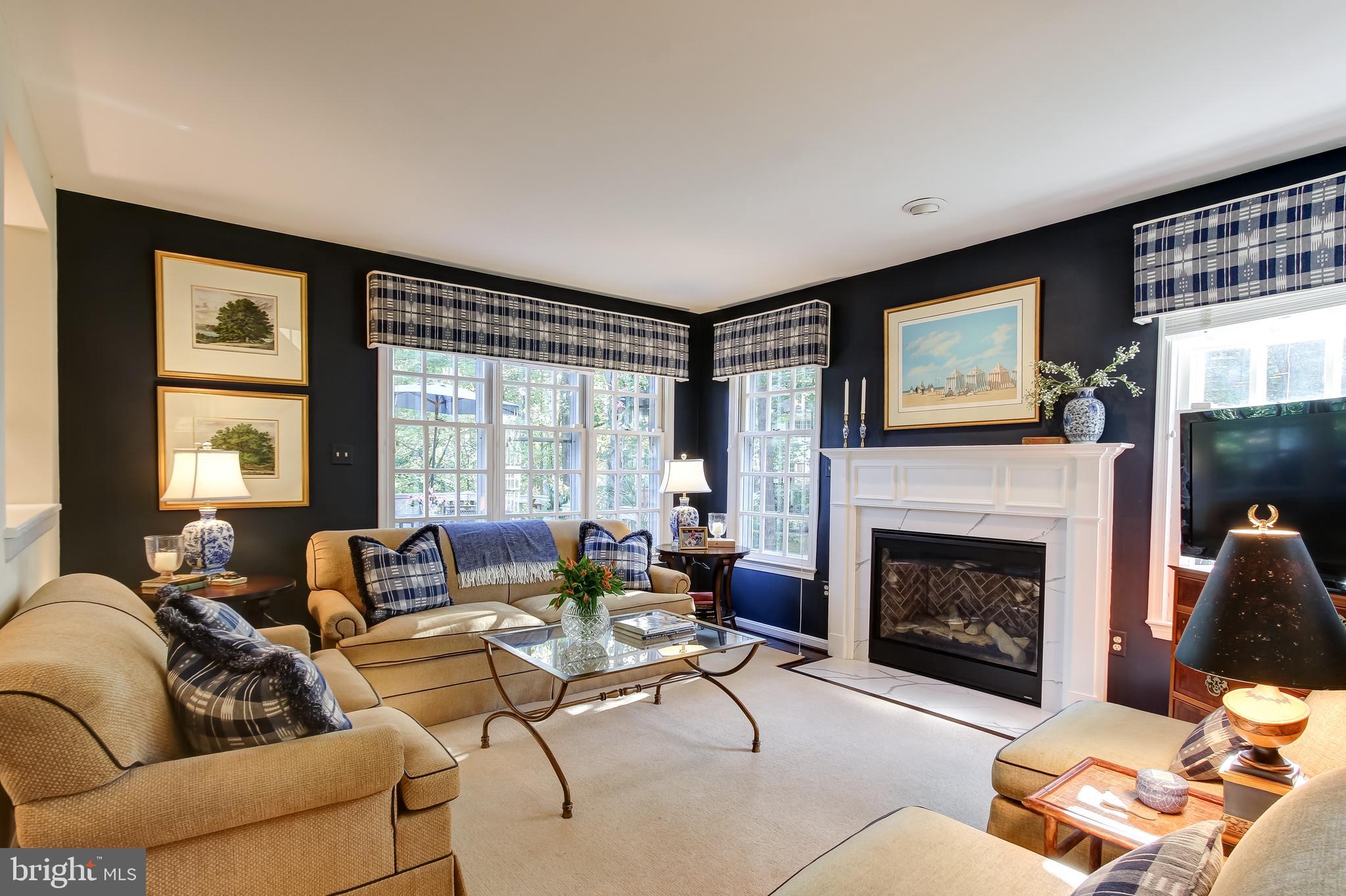1279 Lamplighter Way Reston, VA 20194 - Photo 11 of 35 Family Room with fireplace and tons of light!