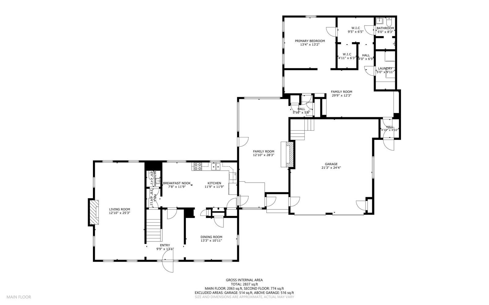 28 1st Rangeway Waterville, ME 04901 - Photo 44 of 46 First floor Floorplan