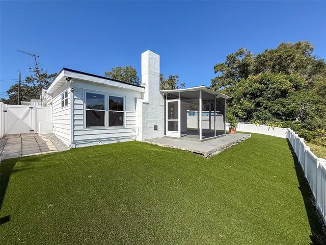 a view of a lake from a deck