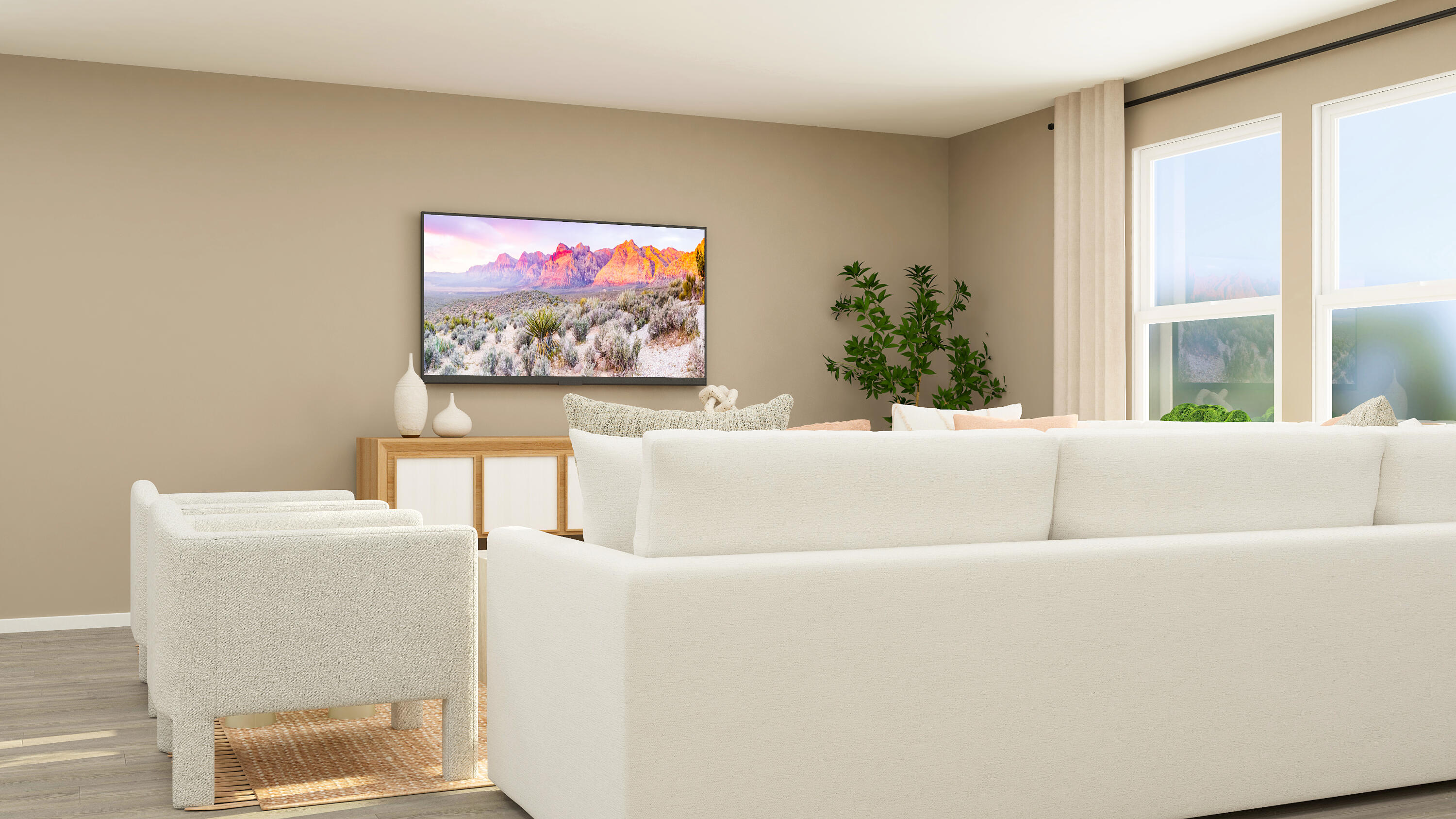 2140 Edgewood Street Lubbock, TX 79403 - Photo 17 of 31 a living room with furniture and a flat screen tv