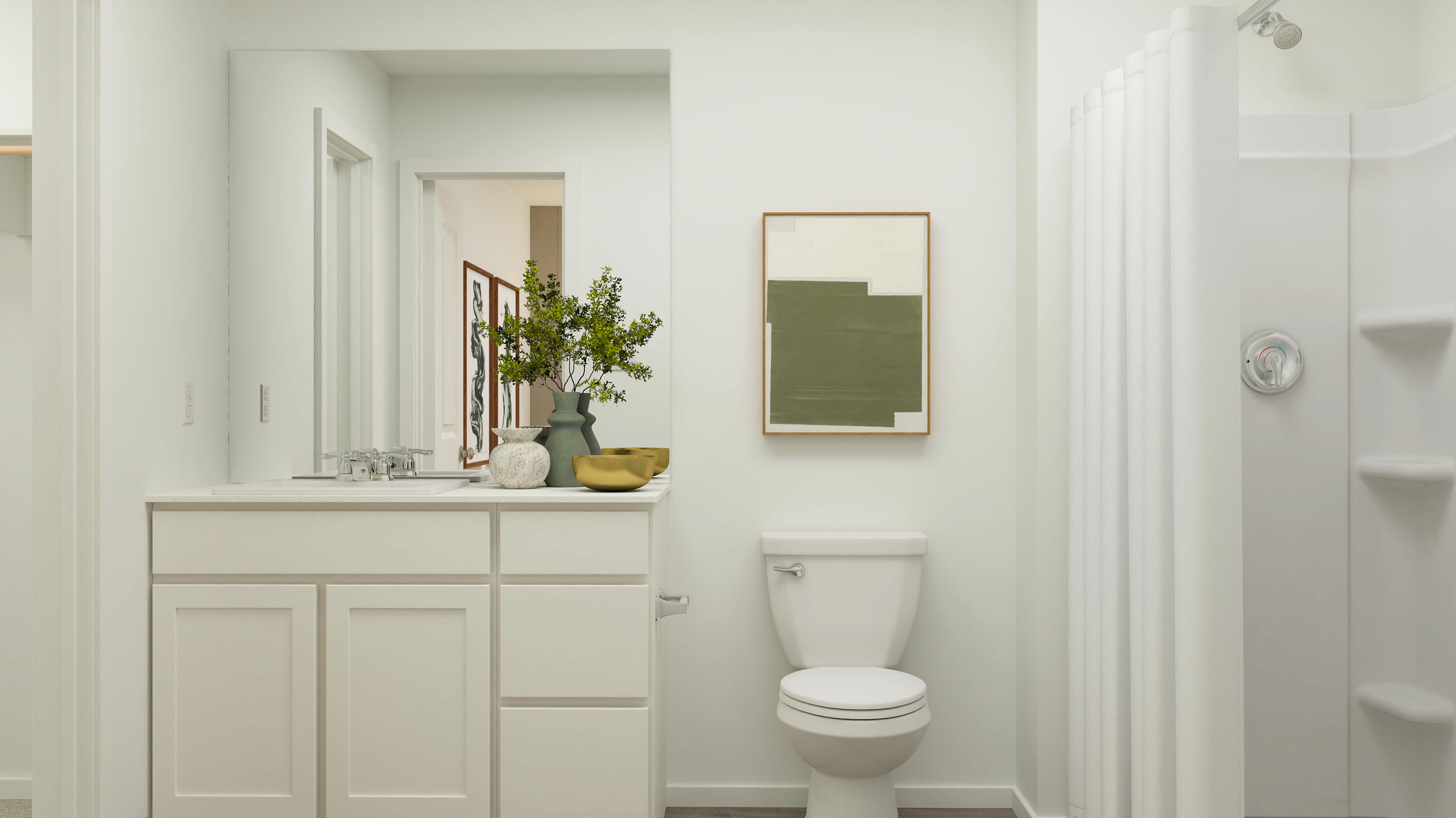 2140 Edgewood Street Lubbock, TX 79403 - Photo 22 of 31 a bathroom with a toilet a sink and mirror