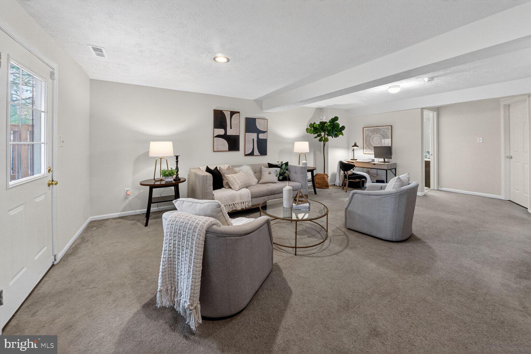 4303 Thistlewood Terrace Burtonsville, MD 20866 - Photo 21 of 26 a living room with furniture a couch and a potted plant
