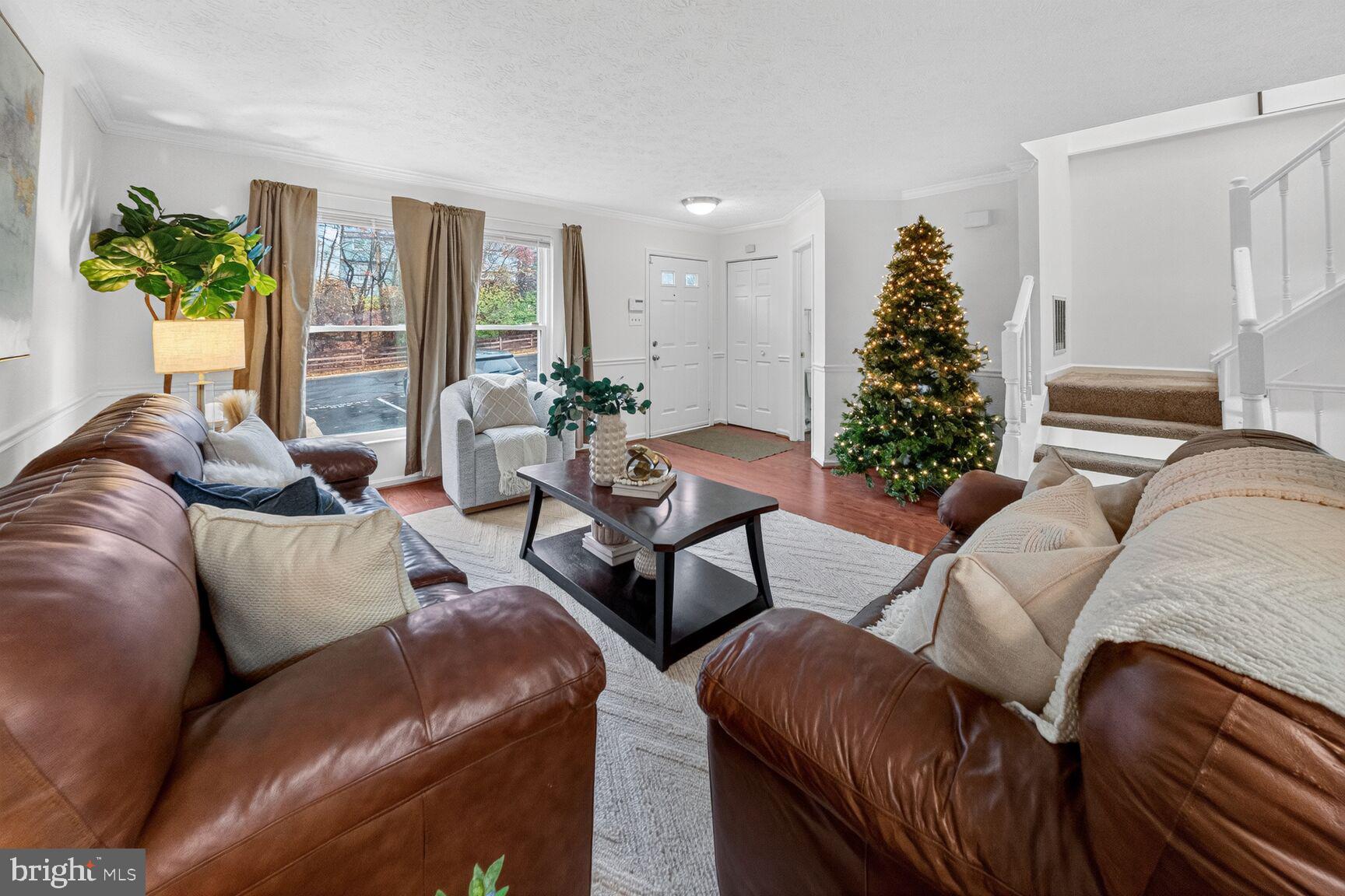 4303 Thistlewood Terrace Burtonsville, MD 20866 - Photo 3 of 26 a living room with furniture and a potted plant
