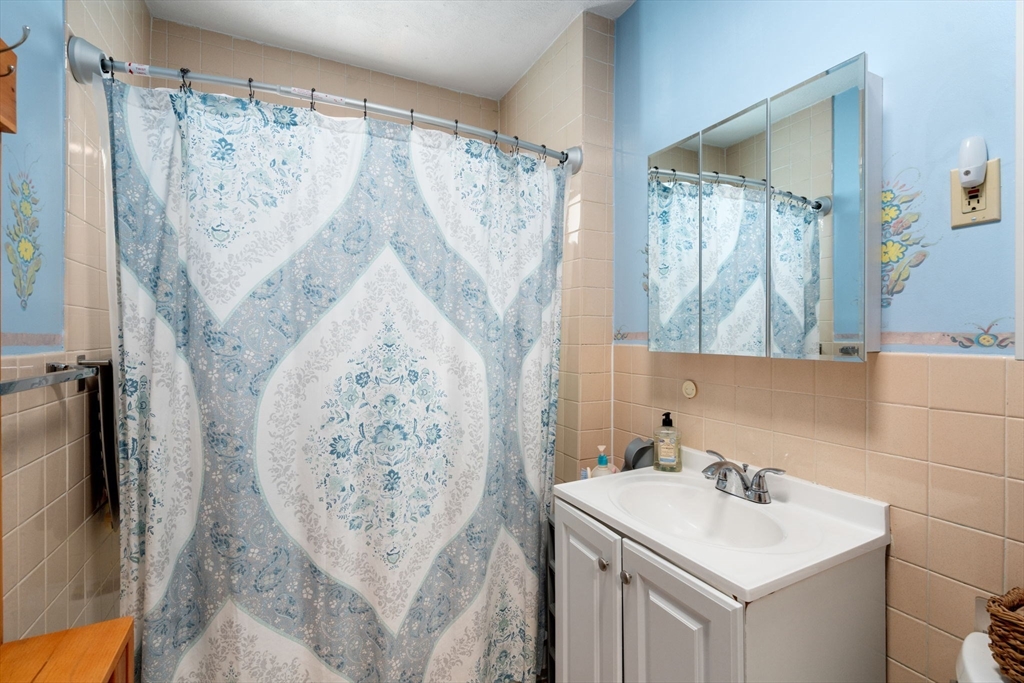 7 Winslow Road Belmont, MA 02478 - Photo 10 of 27 a bathroom with a sink mirror and a shower