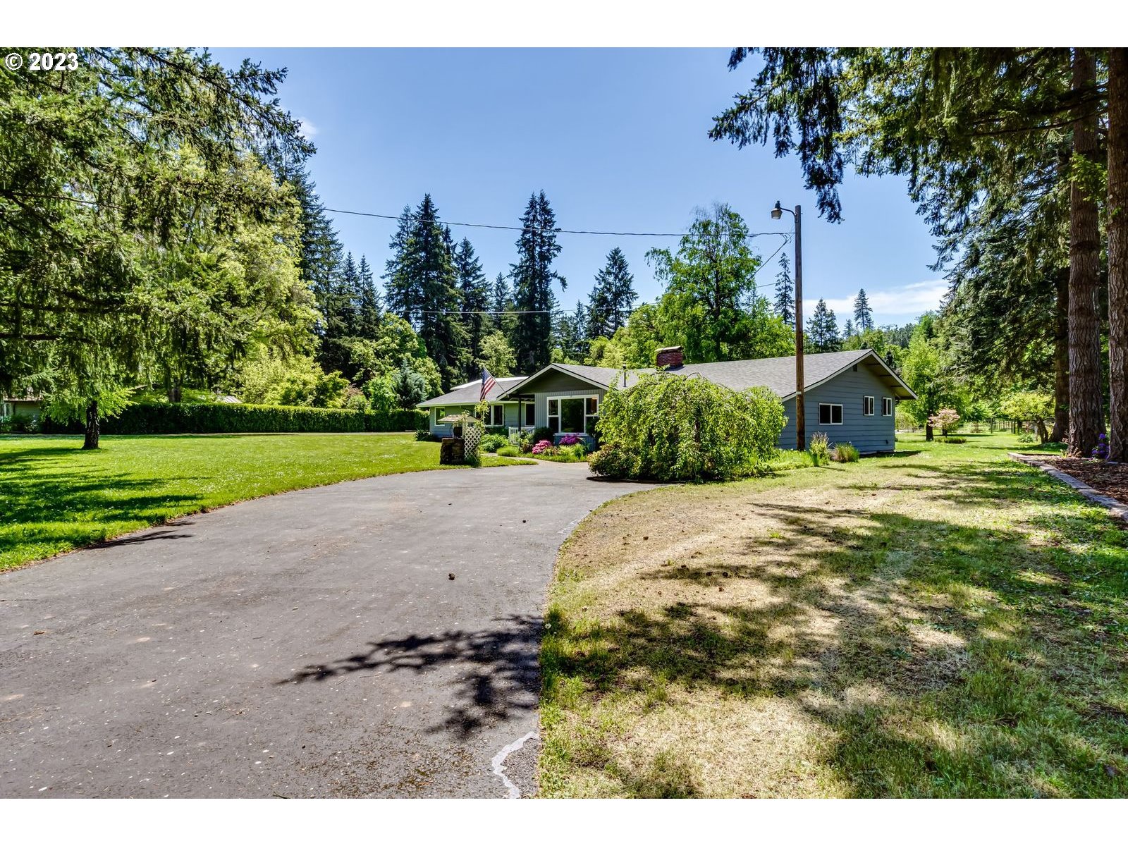 34886 Mathews Road Eugene, OR 97405 - Photo 3 of 48 a view of a backyard
