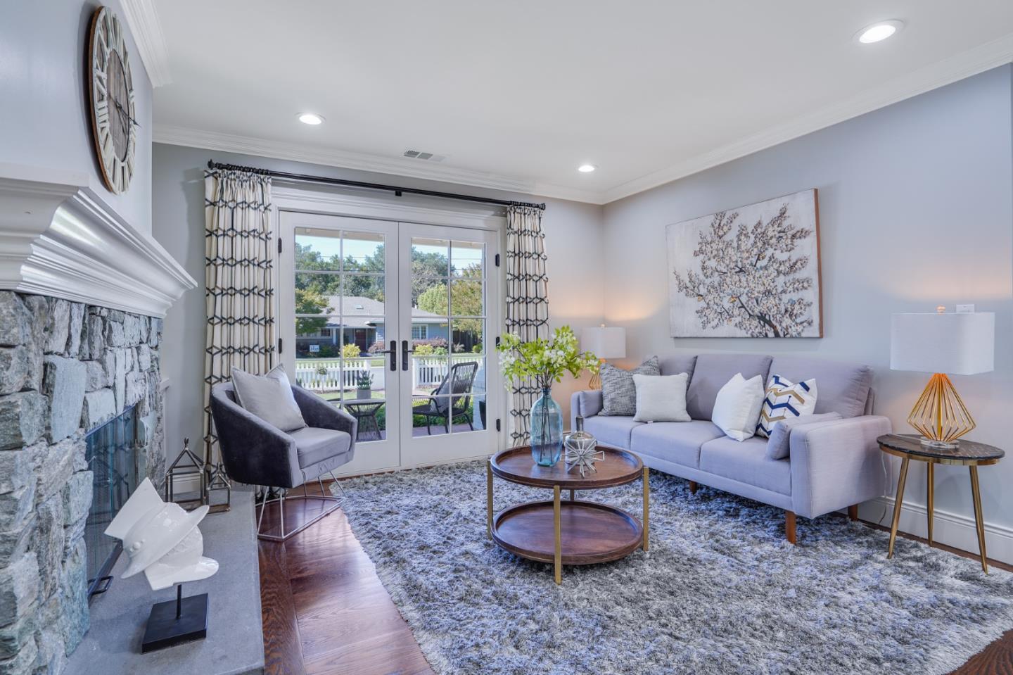 1481 Brookmill Road Los Altos, CA 94024 - Photo 12 of 55 a living room with furniture and a large window