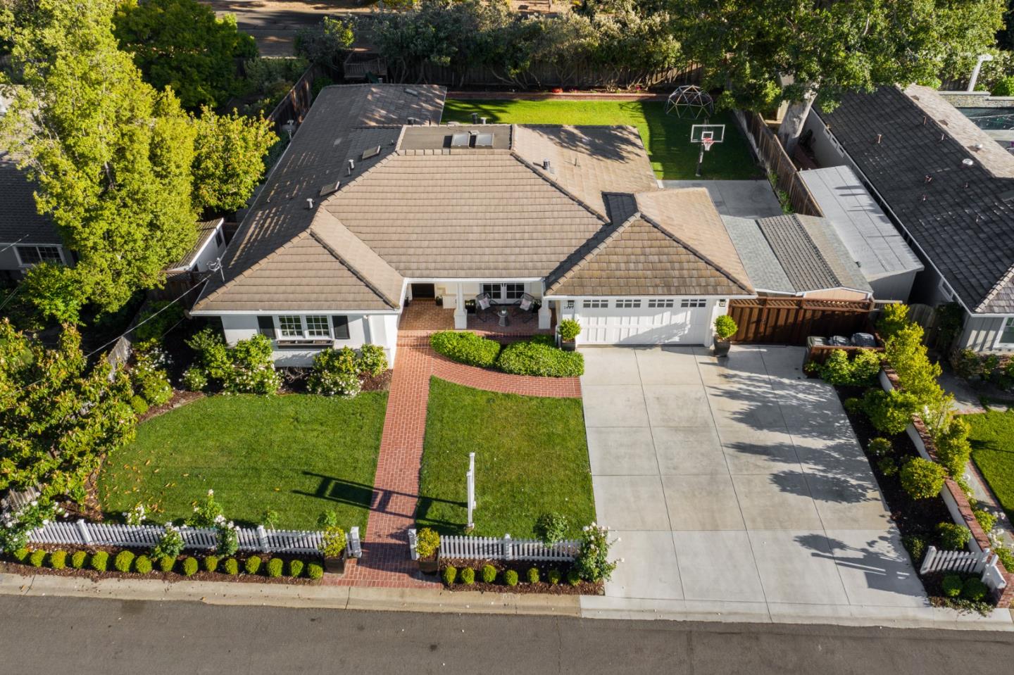 1481 Brookmill Road Los Altos, CA 94024 - Photo 48 of 55 a aerial view of a house