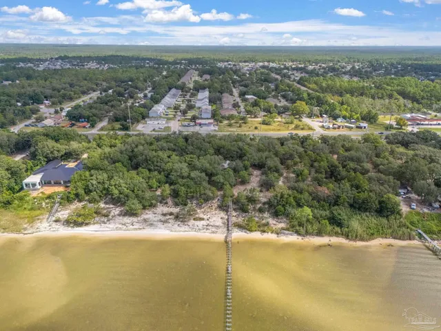 a view of city and ocean