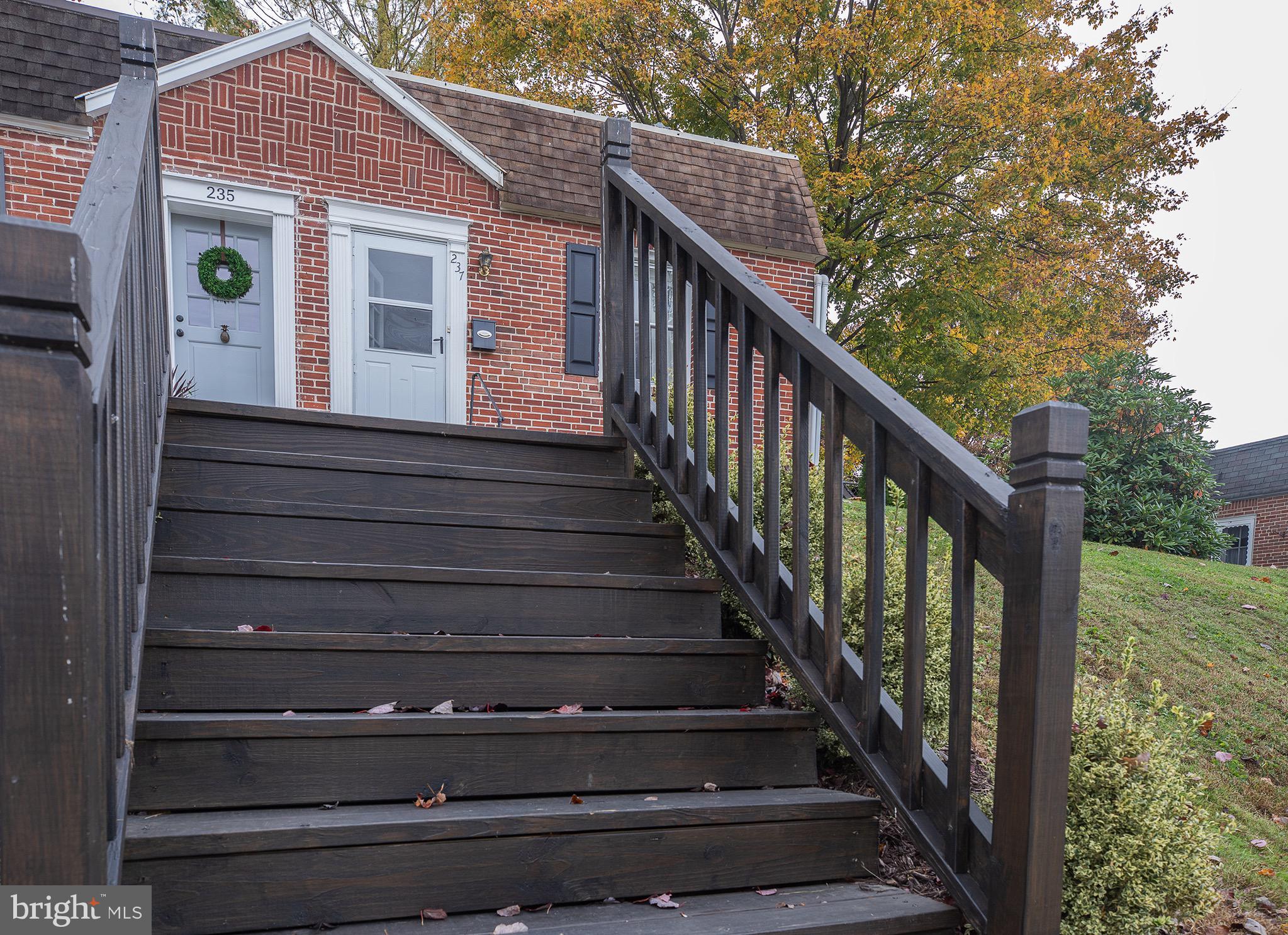 237 Miner Street Malvern, PA 19355 - Photo 3 of 35 Newer Exterior Stairs Lead to Home