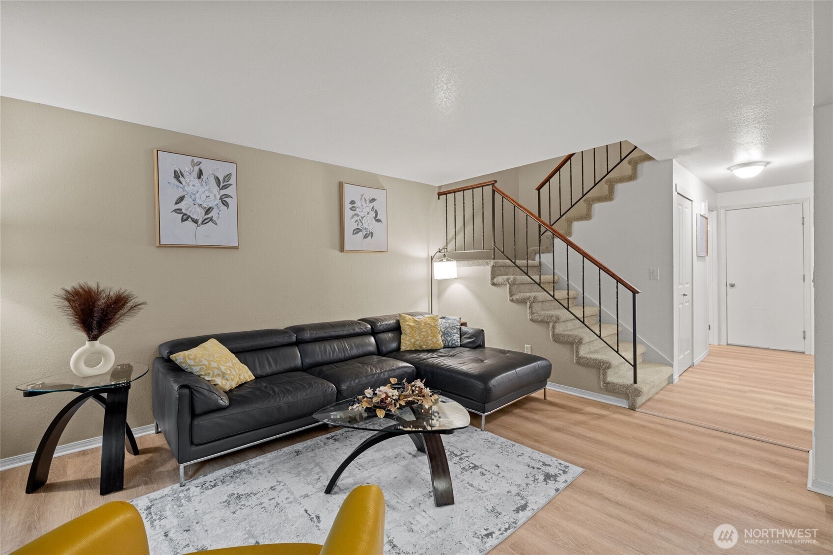 18429 20th Drive Southeast Bothell, WA 98012 - Photo 10 of 26 a living room with furniture and wooden floor