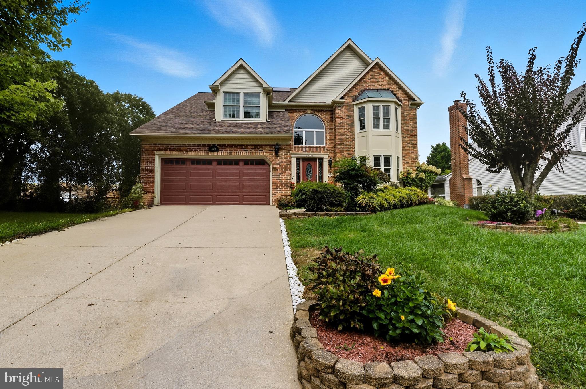 2605 Colpepper Road Abingdon, MD 21009 - Photo 3 of 95 a front view of a house with a yard and garage