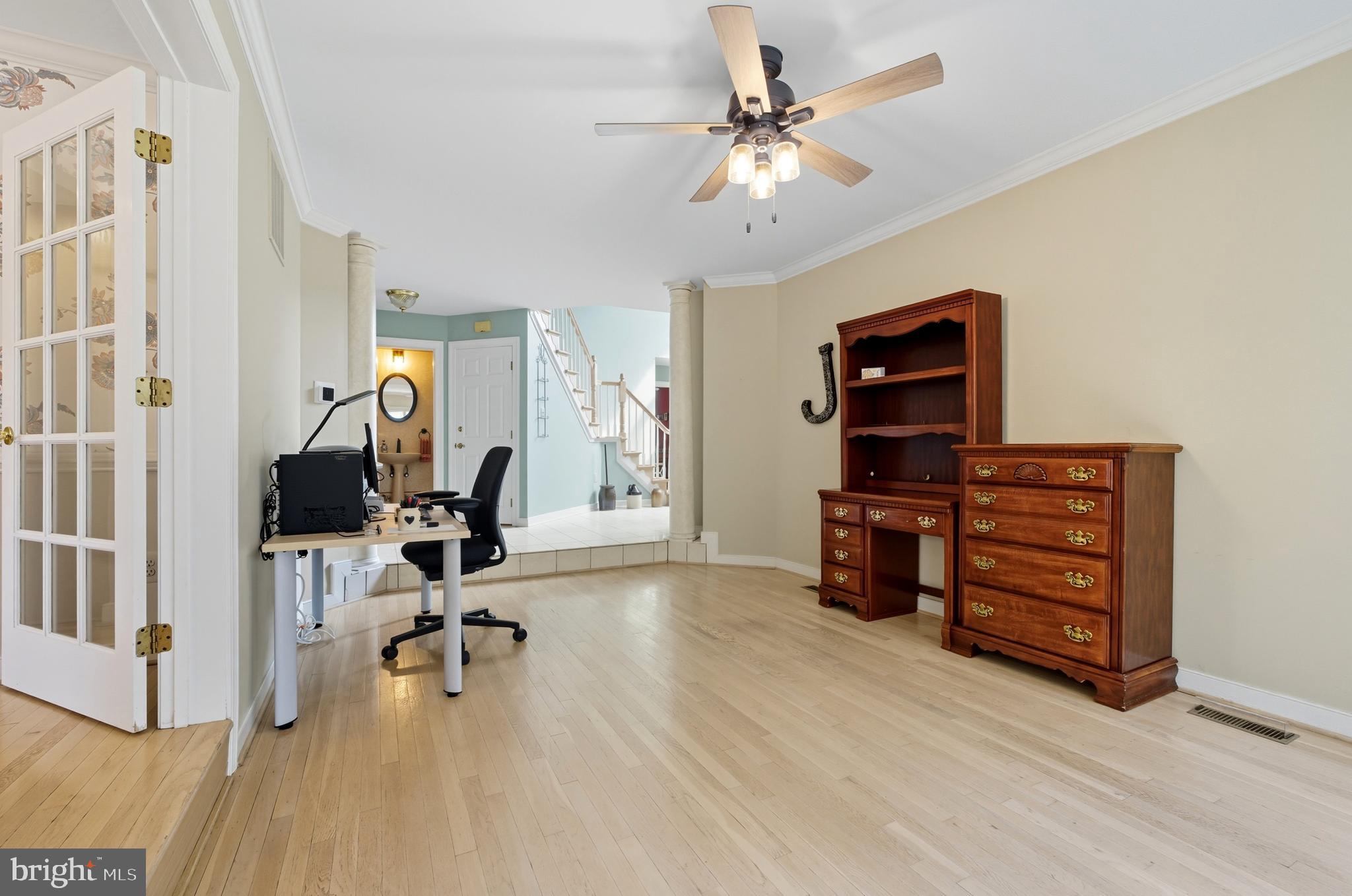 2605 Colpepper Road Abingdon, MD 21009 - Photo 32 of 95 a view of a workspace with furniture and wooden floor
