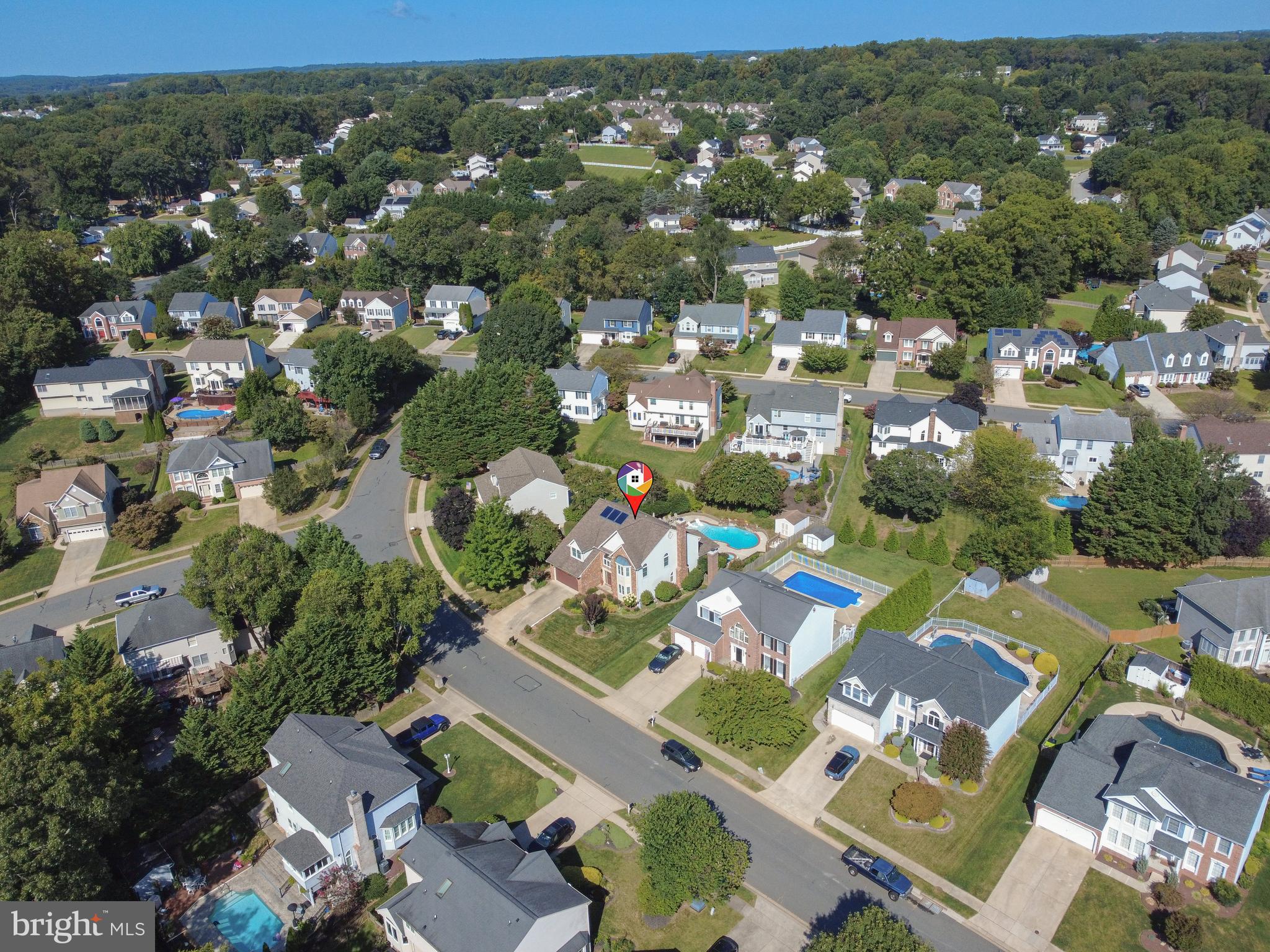 2605 Colpepper Road Abingdon, MD 21009 - Photo 85 of 95 an aerial view of a city with lots of residential buildings