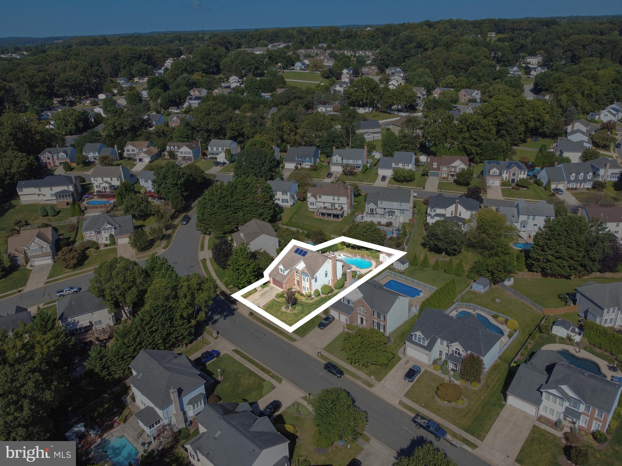 2605 Colpepper Road Abingdon, MD 21009 - Photo 87 of 95 an aerial view of a house with a lake view