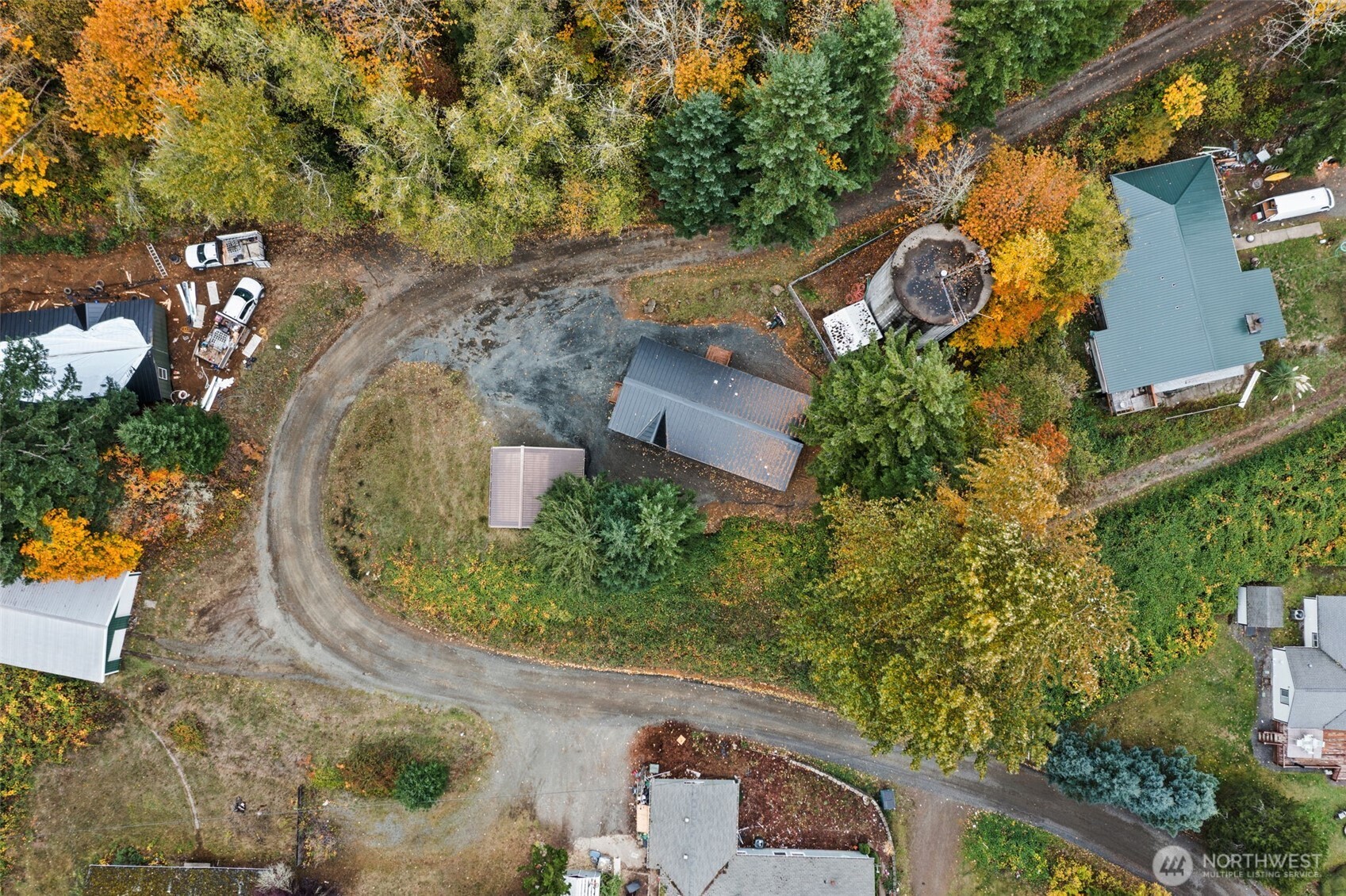 172 Boyd Road Randle, WA 98377 - Photo 30 of 30 an aerial view of a house with a yard and a large tree