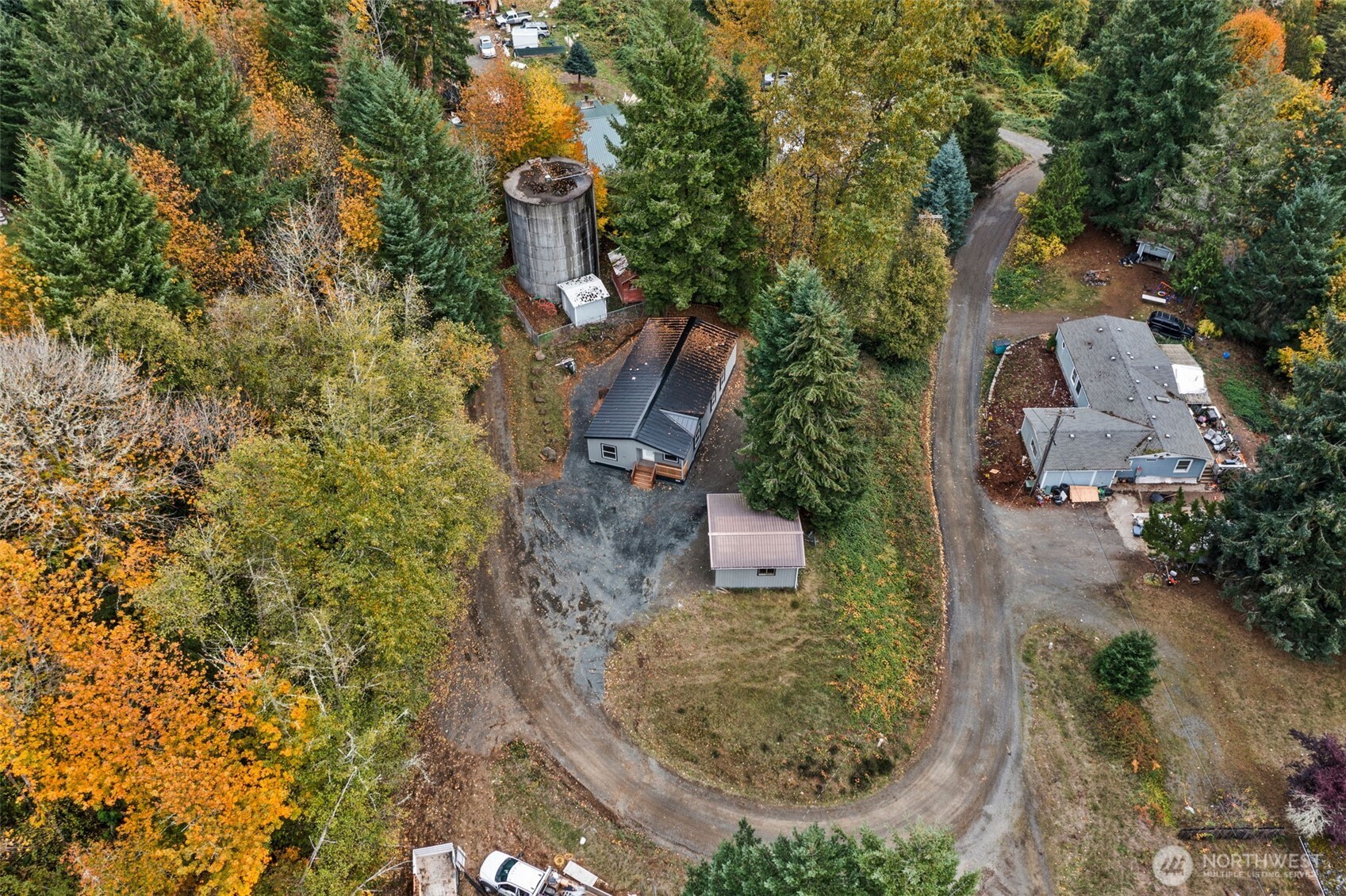 172 Boyd Road Randle, WA 98377 - Photo 7 of 30 an aerial view of residential house with outdoor space