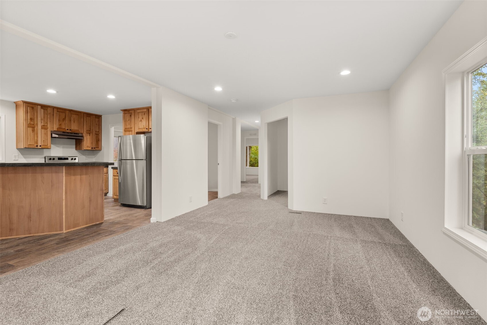 172 Boyd Road Randle, WA 98377 - Photo 10 of 30 a view of a kitchen with a sink and cabinets