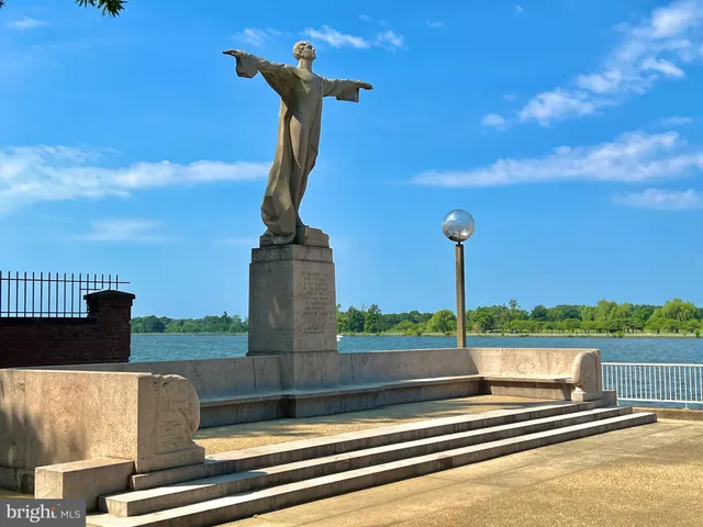 a view of a building with a window