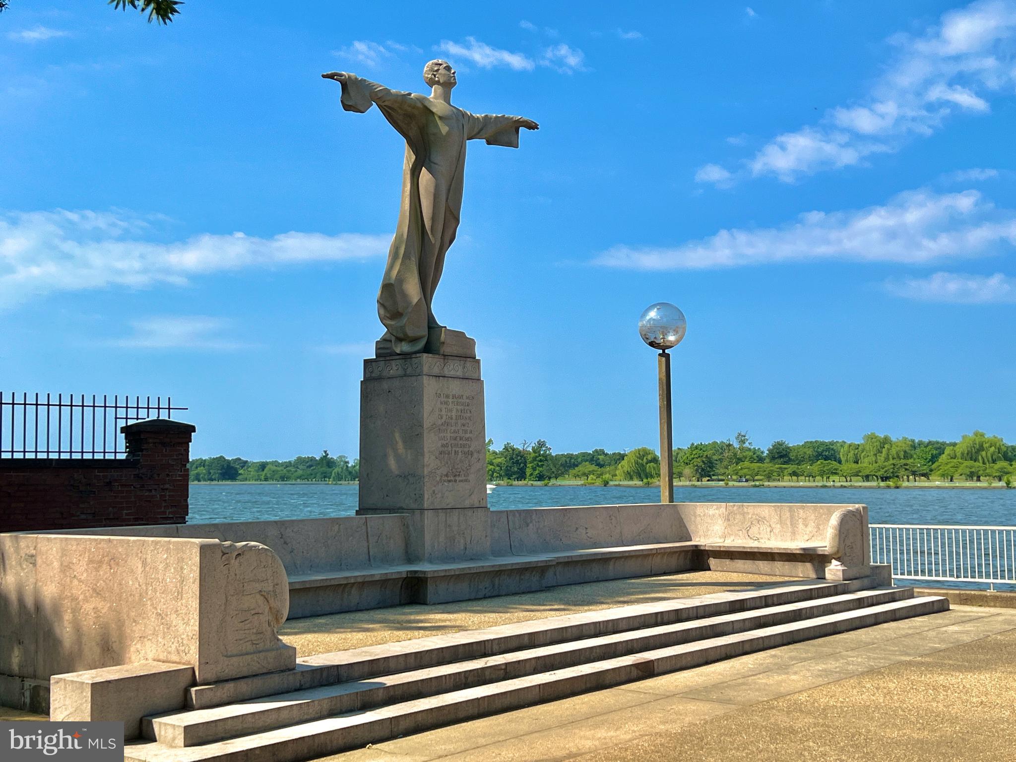 429 N Street Southwest, Unit S510 Washington, DC 20024 - Photo 40 of 45 a view of a swimming pool with a terrace and city view