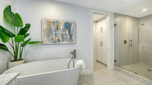 a view of a balcony with an ocean view