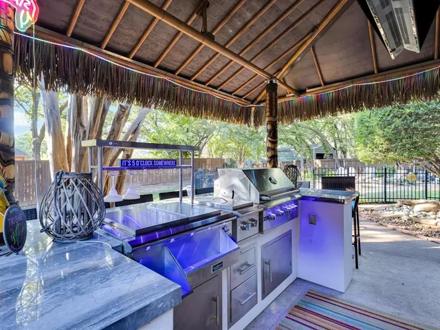 a view of an outdoor sitting area